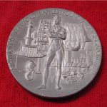 Singapore Medallion - Sir Thomas Stamford Raffles 1819 Selangor Pewter 1 1/2"