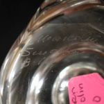 Snail Marcoli Sweden clear Crystal clear swirl Figurine 5" signed numbered B.62