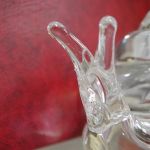 Snail Marcoli Sweden clear Crystal clear swirl Figurine 5" signed numbered B.62