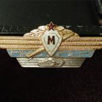 Soviet Russian USSR Combined Arms Master Specialist officers brass & enamel