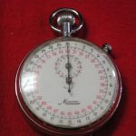 Swiss Minerva 1/10 second Stop watch 50mm 7 Jewels runs well