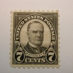 U.S. Scott #588 7 Cent William McKinley 1926, Never Hinged
