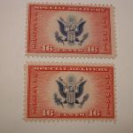 U.S. Scott #CE2 16 Cents Great Seal Airmail Special Delivery Set of Two, NH