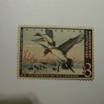 U.S. Stamp Scott #RW29 US Department of Interior $3 Migratory Bird Hunting Stamp - Pintails - Spot on Back