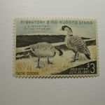 U.S. Stamp Scott #RW31 US Department of Interior $3 Migratory Bird Hunting Stamp - NeNe Goose -Thin