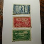 U.S. Scott #617-19 - 1c-2c & 5c, The Lexington Concord Anniversary 1925 Stamp /Hinged & V L Hinged