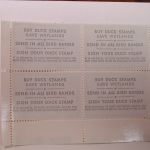 U.S. Duck Stamps Plate Block $7.50 Wigeon* 50th Anniversary 1934-1984 /US Department of The Interior