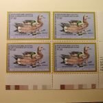 U.S. Duck Stamps Plate Block $7.50 Wigeon 50th Anniversary 1934-1984 /US Department of The Interior