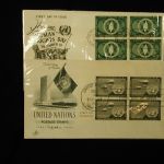 United Nations First Day 1951 and 1952 lot of 10nC1-4 13 15 1,2,5