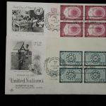 United Nations First Day 1956 lot of 8
