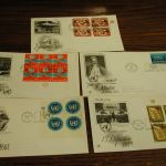 United Nations First Day Mint Blocks 1951-1970 lot of 50 All Cacheted