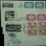 United Nations First Day mint blocks 1955 lot of 8
