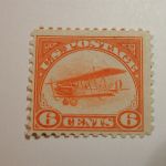 US Airmail Stamps: C1 Mint, original gum, Never Hinged Good Color