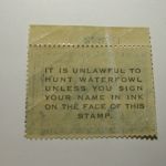 US Department of Interior Scott #RW19 $2 Harlequin Ducks 1952, MNH/ crease on back - Plate Single #162605