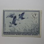 US Department of Interior Scott #RW22 $2 Blue Geese Stamp 1955, MNH