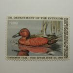 US Department of Interior Scott #RW52 $7.50 Cinnamon Tail Duck Stamp, MNH