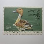 US Department of Interior Scott #RW53 $7.50 Fulvous Whistling Duck Stamp 1986, MNH