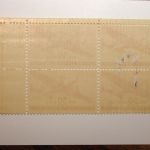 US Scott #C31 50 Cent OG NH Plate Block of 4 Airmail Stamps, Small Thins