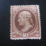 USA Stamp Scott #209, TEN CENTS, MINT, Hinged