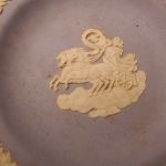 Wedgewood Blue Jasperware 4 1/4 inch dish Chariott cherubs