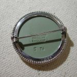 Wedgwood Jasper Angel Cherub Cameo pin Sterling in original box