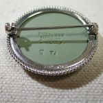 Wedgwood Jasper Angel Cherub Cameo pin Sterling in original box