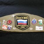 WW2 Russian Military Cap Pilotka with Patches and Medals /size 57
