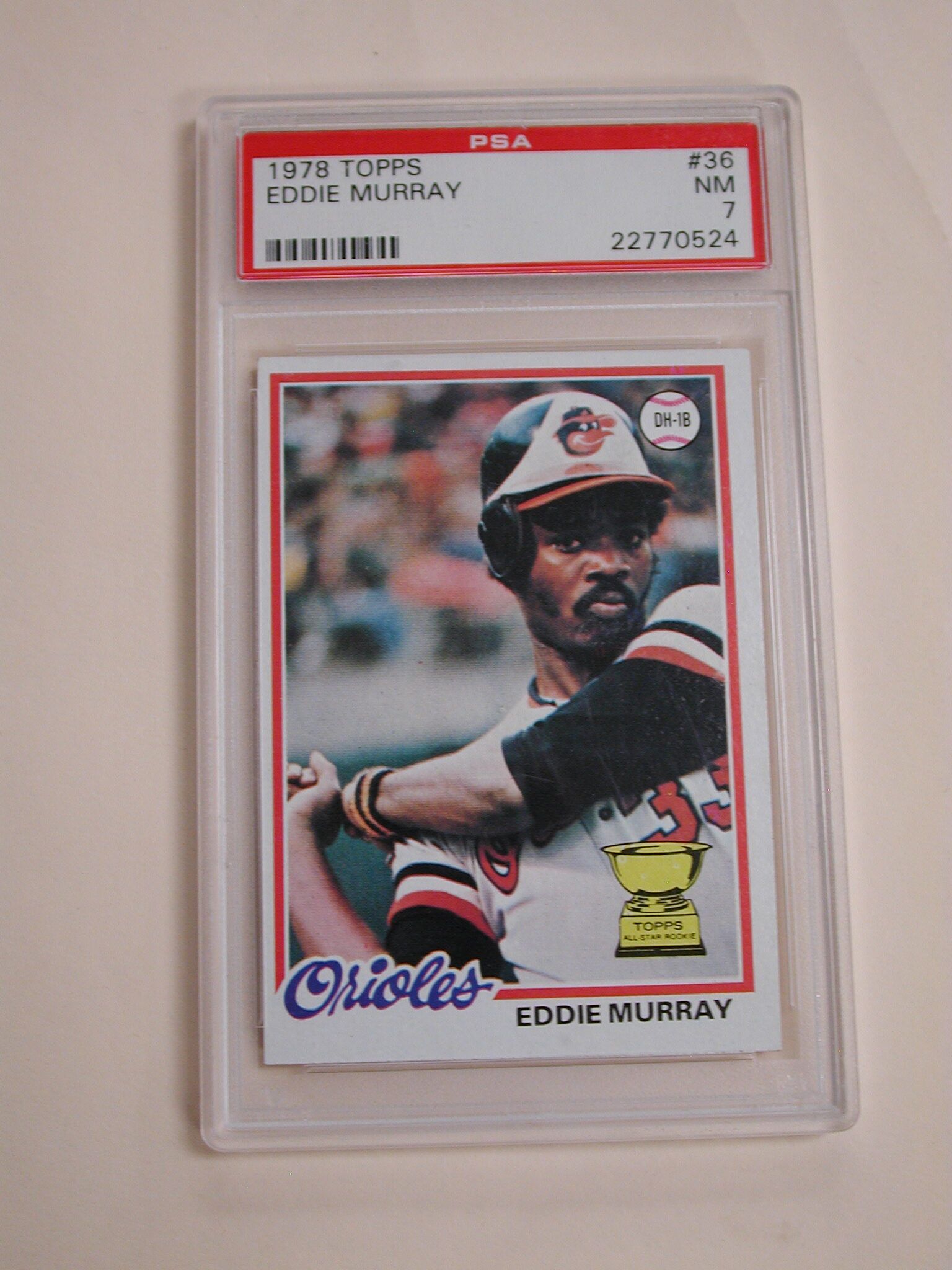 Eddie Murray Signed 1978 Topps #36 Baltimore Orioles Rookie Card