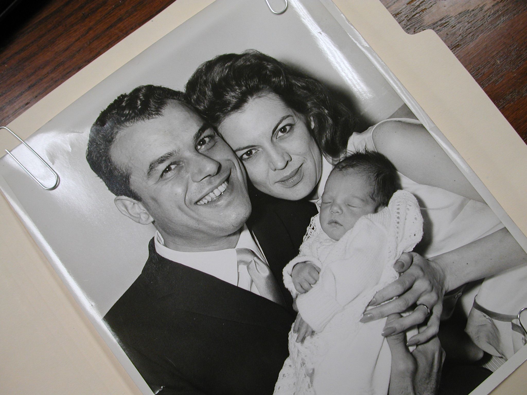 Julius LaRosa with wife and daughter 1961 original photo Bellport