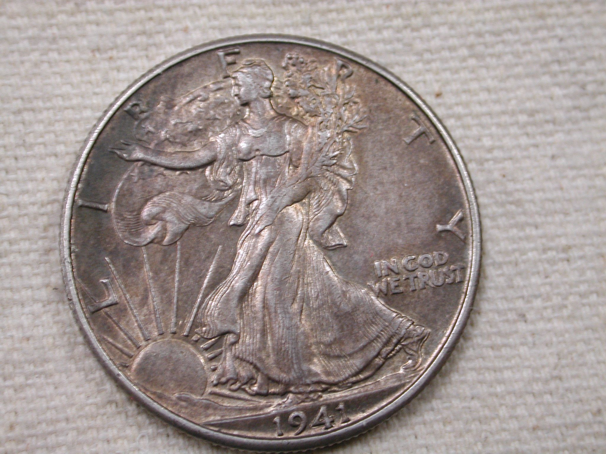 1941-D U.S Walking Liberty Half Dollar (Toned) | Bellport Jewelers