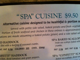 "Spa" Cuisine