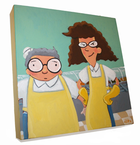 LL and Betty canvas small