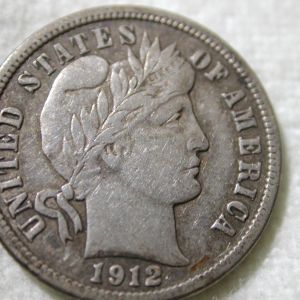 1912-D U.S Barber Dime Extra Fine