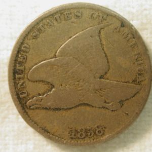 1858 U.S. Flying Eagle Cent Fine