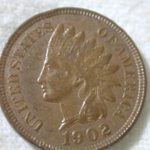 1902 U.S Indian Head Cent Type Extra Fine