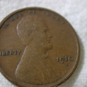 1910-S U.S Lincoln Wheat Cent Type Very Fine