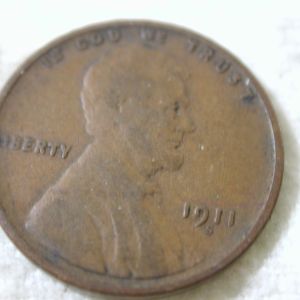 1911-S U.S Lincoln Wheat Cent Type Very Good