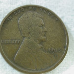 1915-S U.S Lincoln Wheat Cent Type Fine