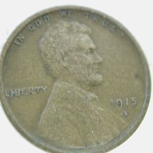 1915-S U.S Lincoln Wheat Cent Type Very Fine