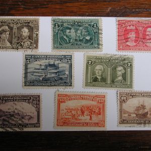 Canada #96-103 - 1908 Quebec Tercentenary Complete Stamp Set - Used Light Hinged