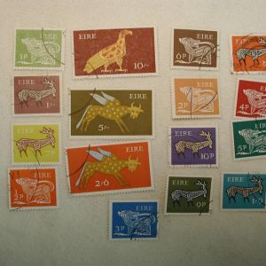 IRELAND #250-265 Defin Stamps