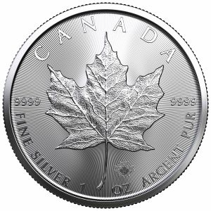 1 oz Canadian Silver Maple Leaf (Year Varies)