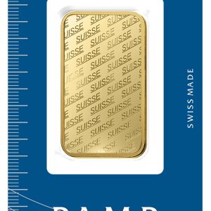 1 oz Gold Bar - PAMP Suisse (Carded)