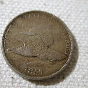 1857 U.S Flying Eagle 1 Cent Extra Fine