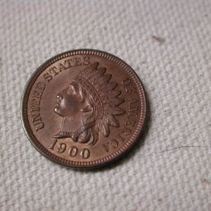 1900 RB U.S Indian head Cent Choice Uncirculated