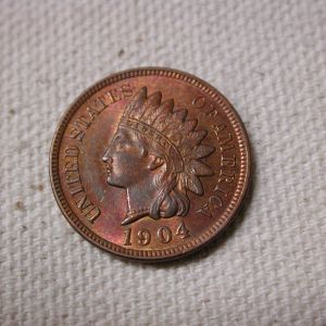 1904 Red U.S Indian Head Cent Choice Gem Uncirculated