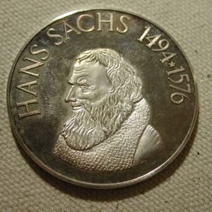 1976 Hans Sachs commemorative coin 42mm