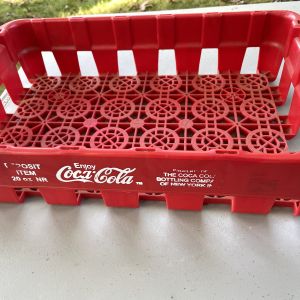Coca-Cola plastic Red crates set of 2- 20oz Property of Coca Cola New York