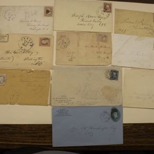 U.S 19th Century 1860-1901 10 Different Letter posted covers and letter