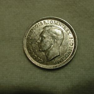 Australia World Coin 1943D Three Pence KM #37 AU